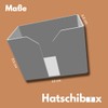 Hatschibox Walnut Wood, Handkerchief Box - Stylish Tissue Box, Refillable