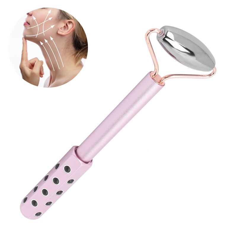Germanium Granule Face Beauty Roller Massager Terahertz Stone Massage Tool