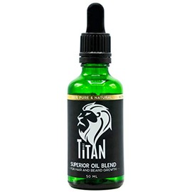 Titan Aceite Balsamo Para Crecimiento de Barba y Cabello Super Concentrado Exotic Blend