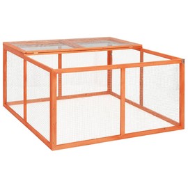 GOLINPEILO Solid Wood Rabbit/Bunny Hutch, Indoor Outdoor Rabbit House Guinea Pig Cage Pet House for Small Animals, 48.8"x47.2"x23.6" Solid Firwood