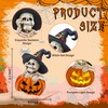 CFFOWNUG Skeleton Halloween Indoor Decoration: 6.1'' Witch Hat Skeleton Ornament