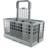 SQOON Dishwasher Basket, Universal Cutlery Basket, Folding Grid Lid, Plastic,