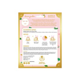 FACETORY Dream Garden Lotus Balancing Bio Cellulose Mask with Lotus Flower Water - For All Skin Types - Firming, Nourishing, Toning (Pack of 10)