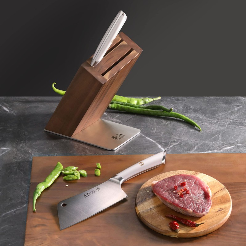 Cangshan ELBERT Series German Steel Forged Cleaver Knife Block Sets,