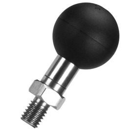 FANAUE 1" Rubber Ball Adapter with M8 x 1.25 Screw Post Compatible with RAM Mount B Size Double Socket Arm