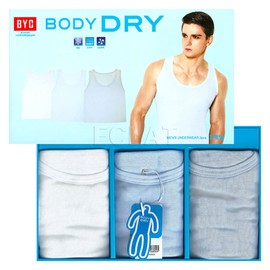 BYC빅사이즈 보디드라이 스킨케어 남성 민소매 런닝 3종 BWT4466 BYC Big Size Bodidry Skincare Men's Sleeveless Running 3-Piece Set BWT4466