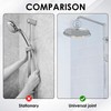 Shower Connector Ball, G1/2 Universal Shower Head Connector Rotatable Adapter