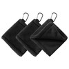 RELKLYU Set of 3 golf towels, golf cleaning towels, buckle