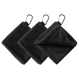 RELKLYU Set of 3 golf towels, golf cleaning towels, buckle towels, golf accessories and accessories.