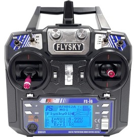 DTXMX DTXMX Flysky FS-i6 RC Transmitter and Receiver FS-iA6 6 Channels 2.4GHz AFHDS 2A Radio Control System for RC Fixed Wing Glider Quadcopter (Model_2)