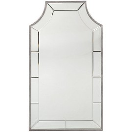 Southern Enterprises SEI Furniture Leaston Decorative Wall Mirror with Silver Frame