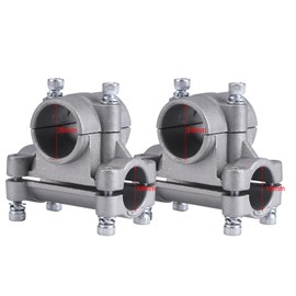 TOPINCN Handle Bracket Clamp For Grass Trimmer Brush Cutter Handheld Holder For Strimmer Trimmer Brushcutter Tube 26/28mm Lawn Mower Part(Cross fixed frame (28, 19))