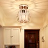 Mlihove Hallway Ceiling Lights Crystal Lighting, Gold Samll Chandelier Modern