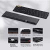 Ultra Left-Handed Wireless Keyboard Bluetooth 2.4G Ultra-Thin Rechargeable Silent NEW!