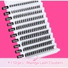 [Wholesale-Only 100 Pack] Geeneiya Spikes Manga Lash Clusters D Curvature