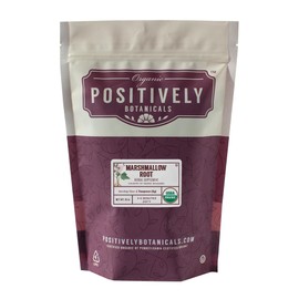 Organic Positively Botanicals Company, Marshmallow Root Herbal Tea, Loose Leaf Botanical, 16 Ounce