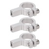 3Pcs Tube Clamp Hub Aluminum Shaft Clamping M4 Thread Mounting