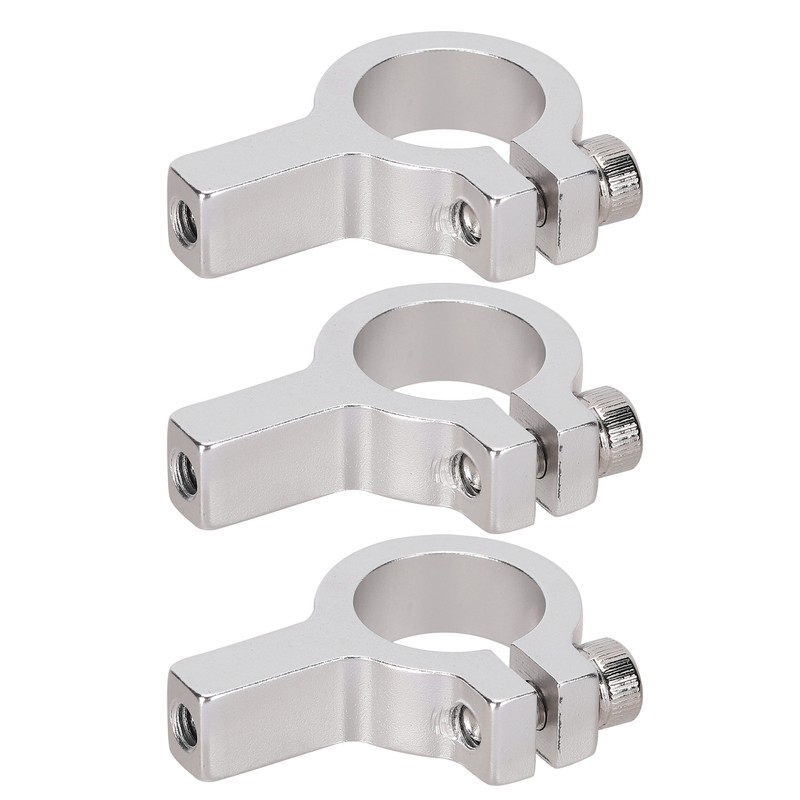 3Pcs Tube Clamp Hub Aluminum Shaft Clamping M4 Thread Mounting