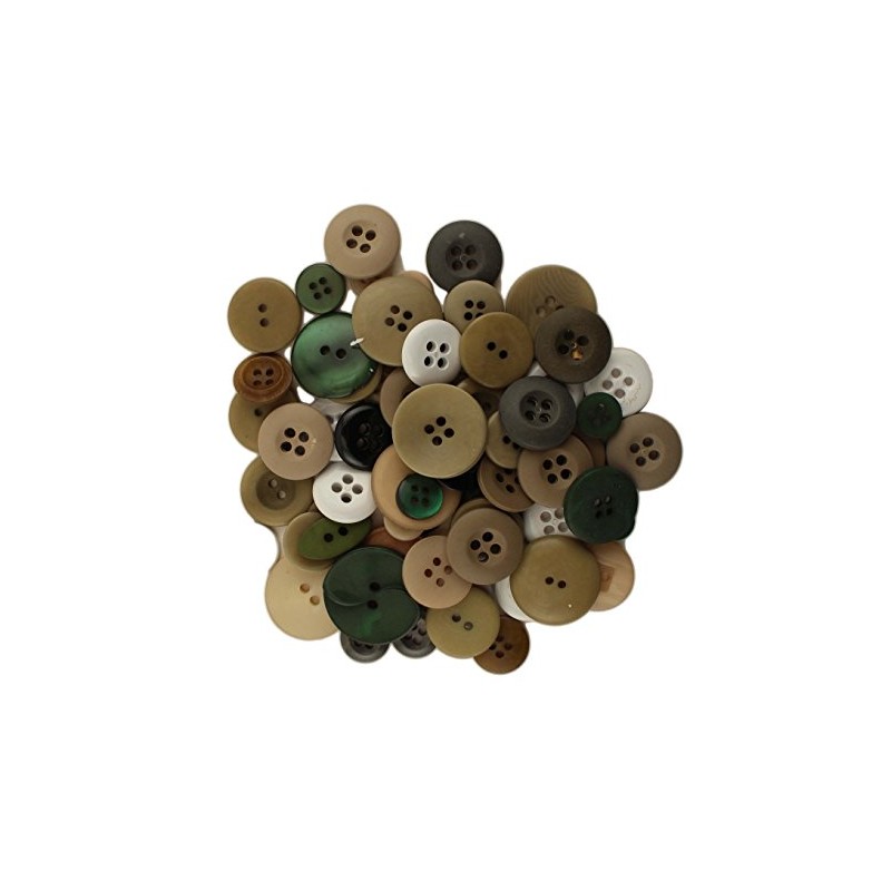 Buttons Galore Grab Bag Camouflage Button