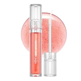 [rom&nd] Glasting Water Gloss 2 colors | Syrupy Glossy Finish| Long-lasting| moisturizing| Highlighting| Natural Gloss for Daily Use|K-beauty | 4.5g/0.16oz No. 01 SANHO CRUSH