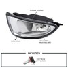 Spec-D Tuning Clear Lens Fog Lights + H11 Bulbs Included