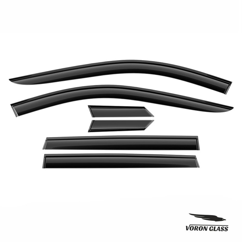 Voron Glass Tape-on Extra Durable Rain Guards for Nissan Rogue
