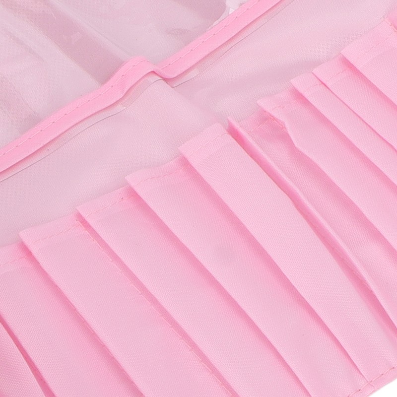 Cosmetic Bag Professional Makeup Brush Rolling Case Pink Cosmetics Make