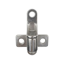 HEVSTIL 2Set Stainless Steel Gate Hinges, Wall Mount Gate Hinges for Farm Gates, One Piece with Non-Welding Chain Link Fence Parts with 5/8'', Gate Hinges for Wooden Fences