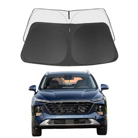 Santa-Fe Custom Windshield Sun Shade for Hy-undai Santa-Fe 2006-2025 Front Window Sunshade Sun Visor 240T Shade Blocks UV Rays Car Accessories