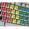 LEARNING ENGLISH COLORED STICKER FOR KEYBOARD (LOWER & UPPER CASE)