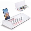 TSJ OFFICE Small Desktop Whiteboard -Glass Dry Erase Board Computer