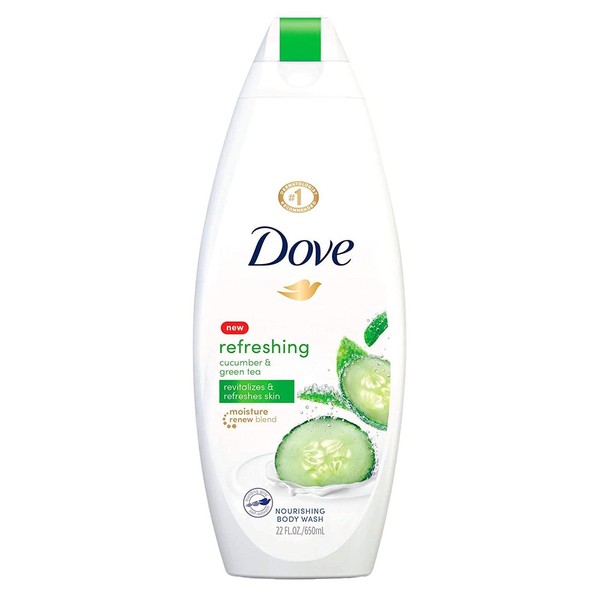 Dove go fresh Body Wash Cucumber and Green Tea 22 oz ( Pack of 6)
