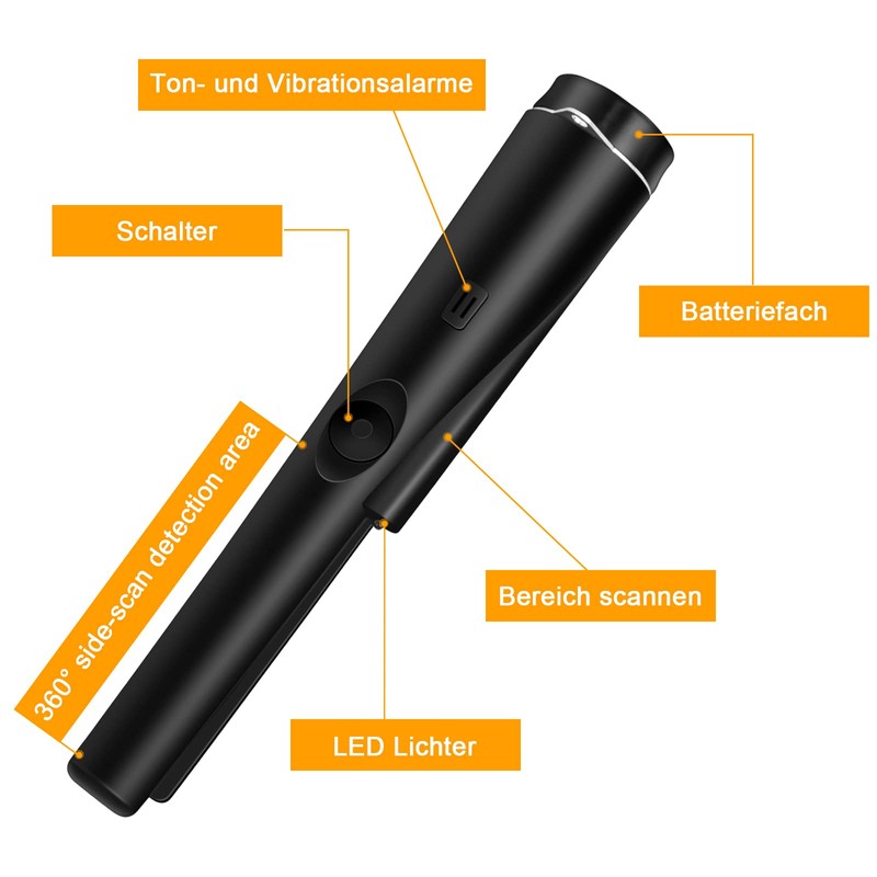 Nivofu Metal Detectors, Waterproof Metal Detector Pinpointer Handheld Pin Pointer