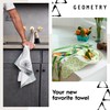 GEOMETRY Kitchen Towels - Quick Dry Microfiber Cloth Dish Towels