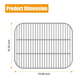 BBQ-PLUS Cooking Grate Replacement Parts for Dyna-Glo 3-Burner Open Cart Propane DGC310CNP-D, DGC310RNP-D, DGC310BNP-D,Stainless Steel Cooking Grid Grates,1 Pack