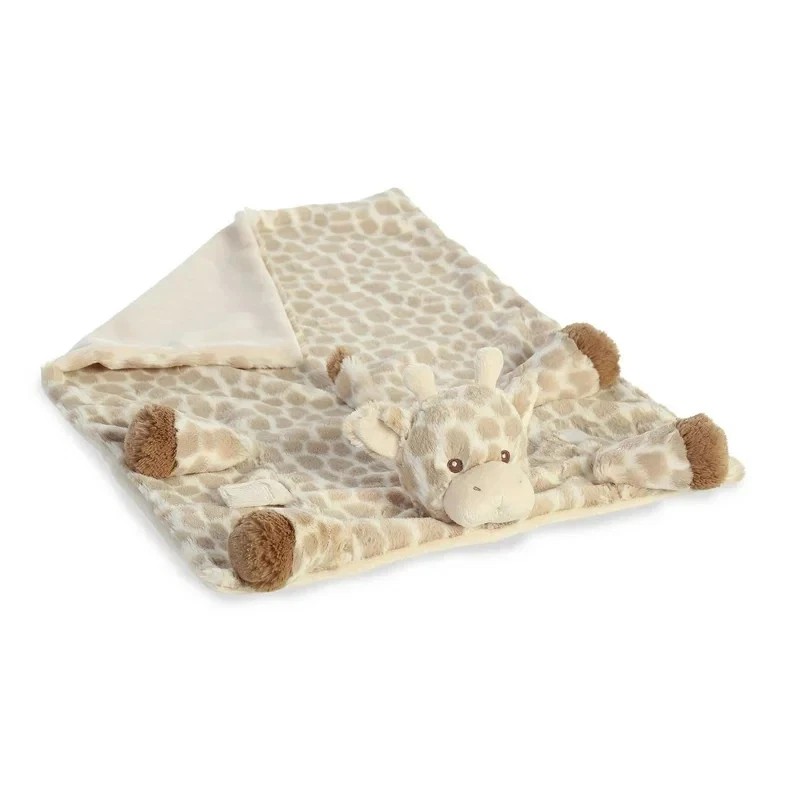 Aurora Ebba Loppy Giraffe 23" Roll Up Lovey Plush Soft