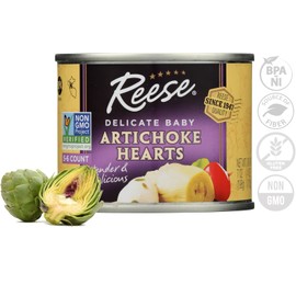 Reese Delicate Baby Artichoke Hearts Non GMO, 7 Ounce (Pack of 12)