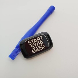 Car Engine Start Button Replace Cover Stop Switch Key Decor for Volvo V40 V60 S60 XC60 S80 V50 V70(Black)