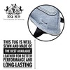EQ K9 Leather Dog Tug Toy, 3 Solid Handles, Durable