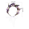 Mikinona Handmade Bridal Flower Crown Headband with Simulated Flowers Soft