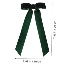 Healvian 3pcs Velvet Bow Hair Clips Stylish Princess Accessories for Weddings Parties and Everyday Wear for Girls and Women Multiple Colors