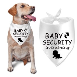 Baby Security in Training Pregnancy Announcement Dog Bandana Pregnancy Dog Bandana Pregnancy Announcement for Grandparents Baby Announcement Pet Scarf Pregnancy Reveal Ideas