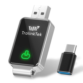 Trolinktek Wireless CarPlay Adapter, 2025 Upgrated 2-in-1 Mini CarPlay & Android Auto Convert Wired to Wireless Car Play Dongle with with USB-C & Type-C Plug & Play for Car 2016+