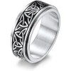 Anxiety ring Knot Spinner Ring for Men Women fidget ring