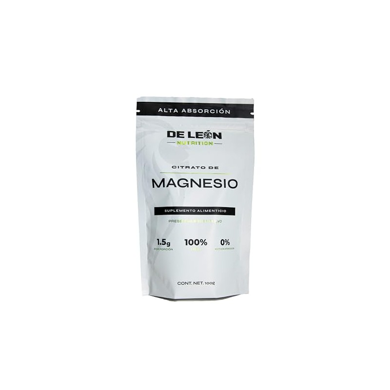 Citrato de Magnesio puro calidad Premium en Polvo 100g. Alta