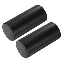 MECCANIXITY ABS Plastic Rod Round Solid Bar 45 mm x 100 mm Black for DIY Model Material, Architectural Model Making, DIY Sand Table, Pack of 2