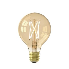 CALEX 80mm LED Globe 240V 3.5W (25W eq.) E27 2100K Gold Dimmable