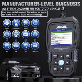 ANCEL TD700 OBD2 Scanner Fits for Toyota Lexus Scion Engine Car Diagnostic Scan Tool All System Code Reader Transmission Fluid Temperature TPMS Relearn ABS Available for Some Models Only