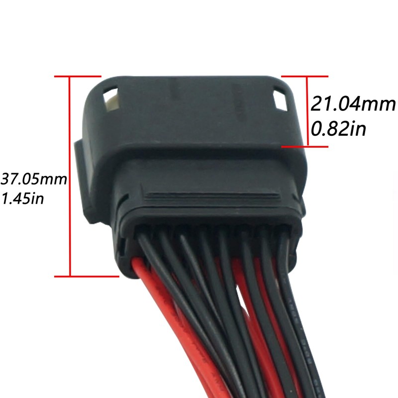 Micarun 16 Pin 16 Wire Halogen Headlight Wiring Harness Connector