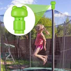SUPVOX Trampoline End Caps 6pcs Green Frog Caps Daily Use Trampoline Stick Caps Strong Pp Material